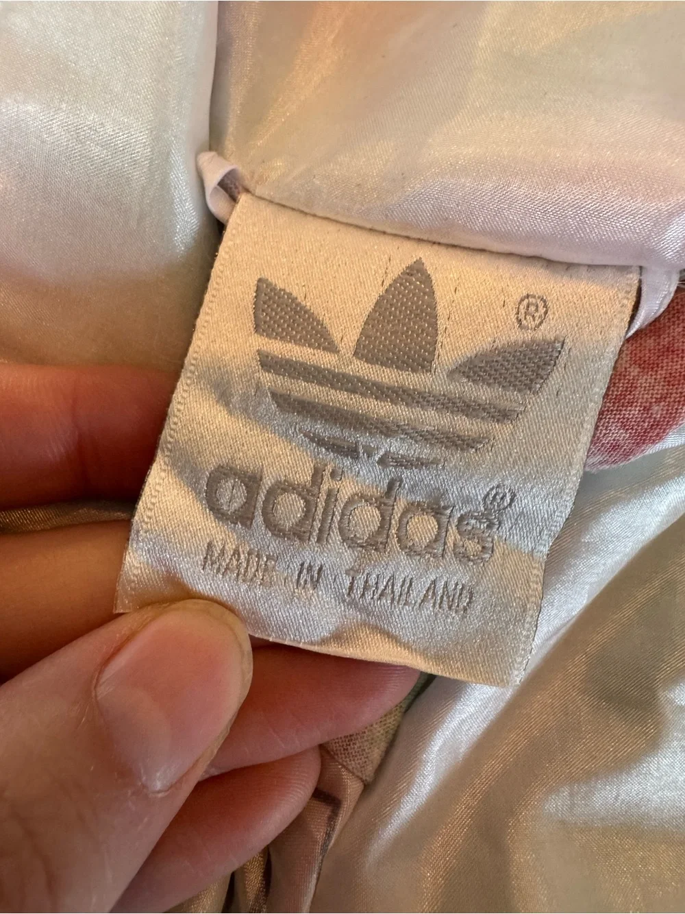 Vintage 90s Adidas Trefoil M Track Jacket Pastel Geometric Full Zip Windbr